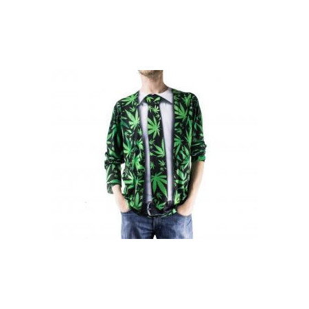Tričko CANNABIS 3D efekt