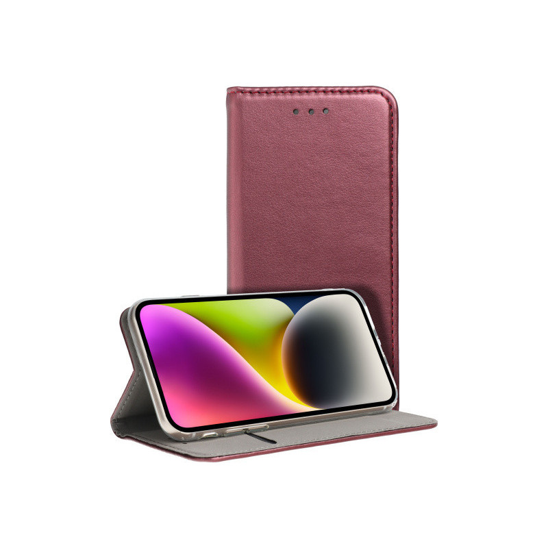 Smart Book MAGNET Case for SAMSUNG GALAXY M23 5G burgundy