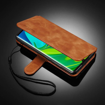 DG.MING Xiaomi Mi Note 10/Note 10 Pro/CC9 Pro Wallet Stand Case Brown