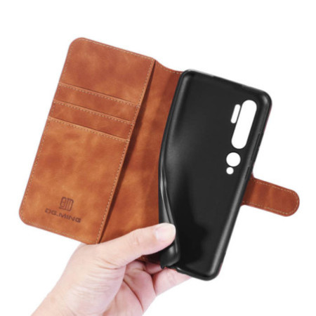 DG.MING Xiaomi Mi Note 10/Note 10 Pro/CC9 Pro Wallet Stand Case Brown