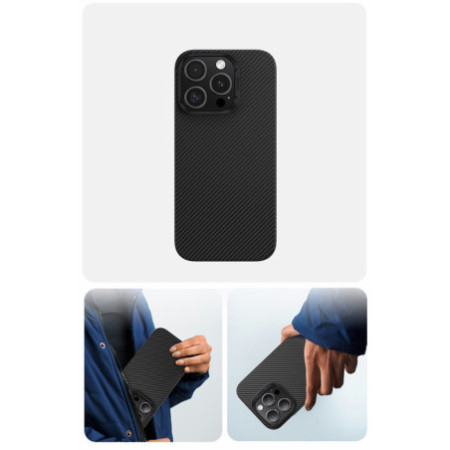 Benks Etui Magnetic Armor Air Kevlar PC Frame for iPhone 16 Pro - black