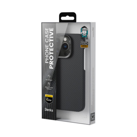 Benks Etui Magnetic Armor Air Kevlar PC Frame for iPhone 16 Pro - black