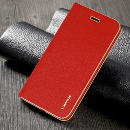 Vennus Book Case with frame for Samsung Galaxy S24 red