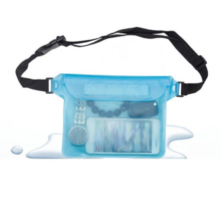 Waterproof pouch - light blue