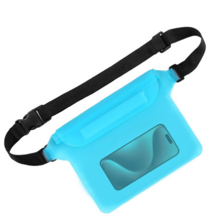 Waterproof pouch - light blue