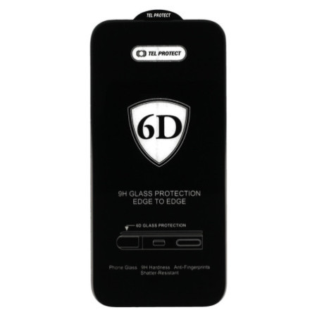 Tel Protect Full Glue 6D Tempered Glass for SAMSUNG GALAXY A24 4G/A25 5G/M34 5G BLACK