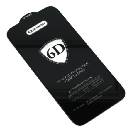 Tel Protect Full Glue 6D Tempered Glass for SAMSUNG GALAXY A24 4G/A25 5G/M34 5G BLACK