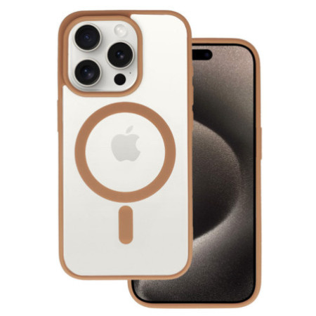 Acrylic Color Magsafe Case for Iphone 16 Plus desert titanium