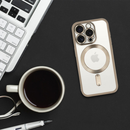 Metallic Magsafe Case for Iphone 16 Pro Max Titanium