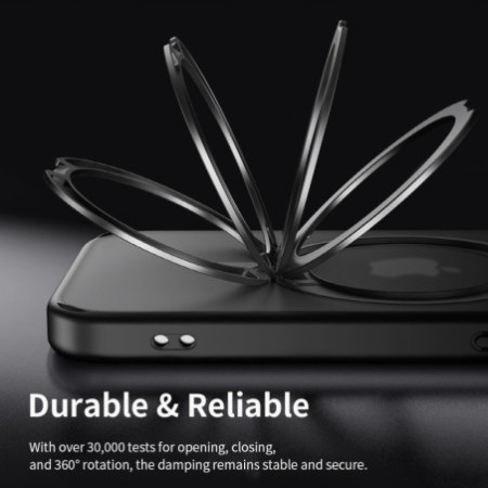 Rock Rotating Stand Soft Touch Series Magnetic for Iphone 16 Pro Max gold