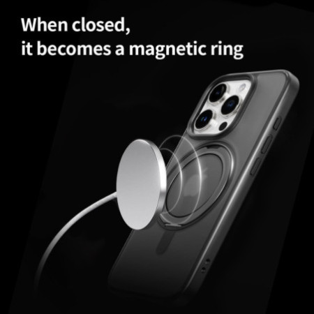 Rock Rotating Stand Soft Touch Series Magnetic for Iphone 16 Pro Max gold