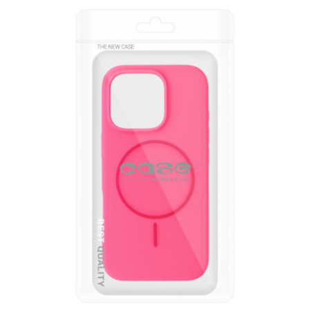 Magsafe Slim Silicone for Iphone 16 Pro pink