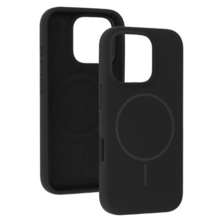 Magsafe Slim Silicone for Iphone 16 Pro Max black