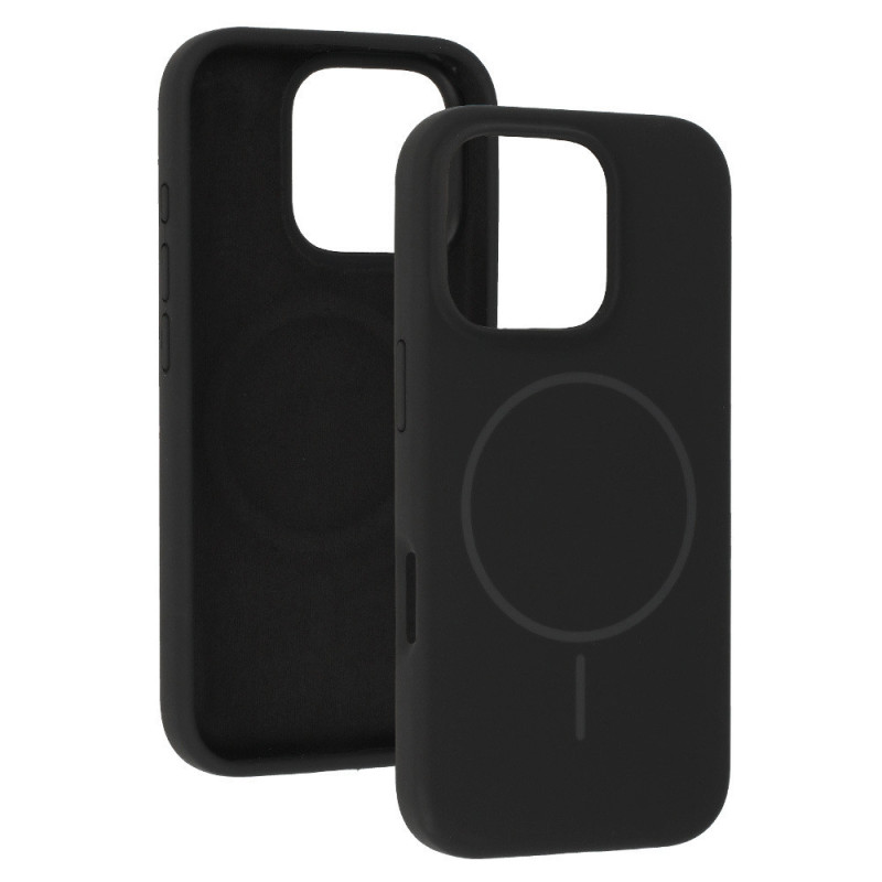 Magsafe Slim Silicone for Iphone 16 Pro Max black