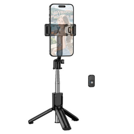 Borofone BY14 Bluetooth selfie tyč so statívom a diaľkovým ovládaním