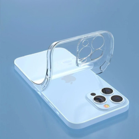 Silikónové puzdro 1mm pre iPhone 17 Air - Transparentné
