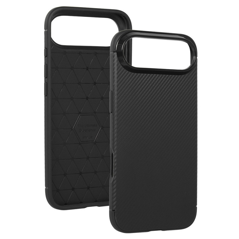 Carbon puzdro pre iPhone 17 Air - čierne
