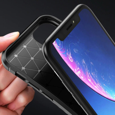 Carbon puzdro pre iPhone 17 Air - čierne