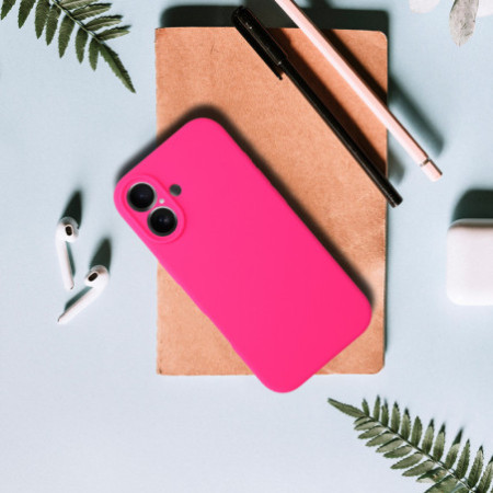 Silikónové puzdro Lite pre iPhone 17 - fuchsia