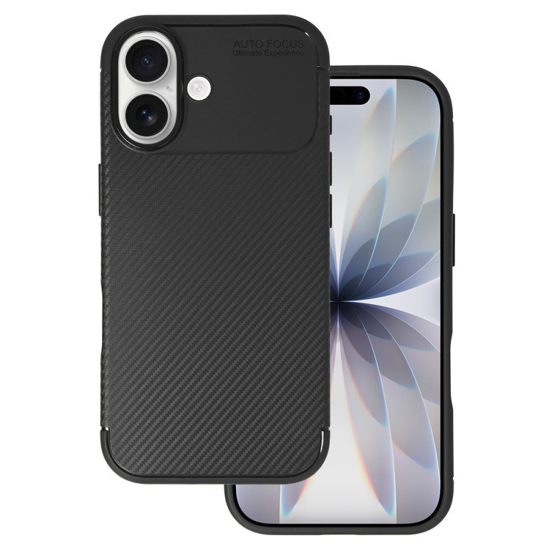 Puzdro Carbon pre iPhone 17 - čierne
