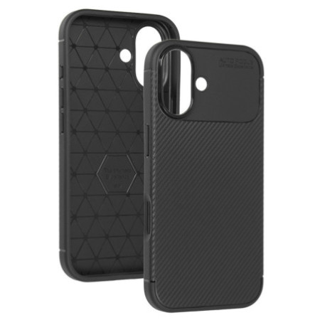 Puzdro Carbon pre iPhone 17 - čierne