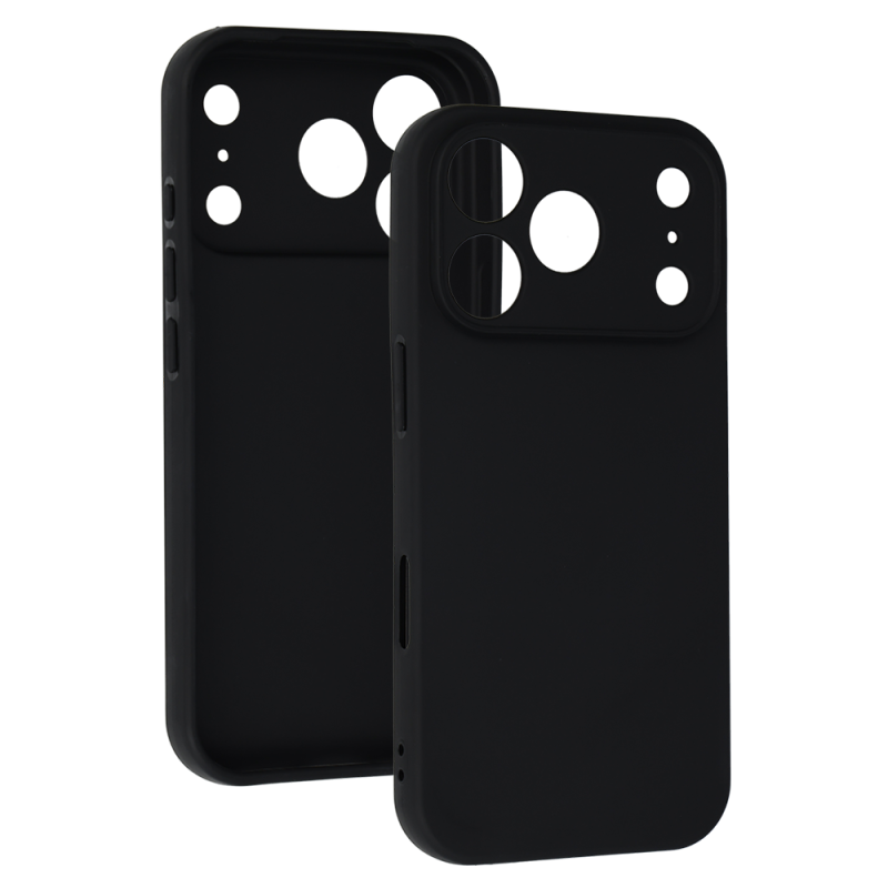 Silikónové puzdro pre IPHONE 17 PRO - čierne