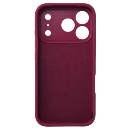 Silikónové puzdro pre iPhone 17 Pro - bordová farba
