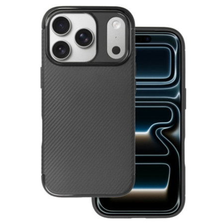 Puzdro Carbon pre iPhone 17 Pro - čierne