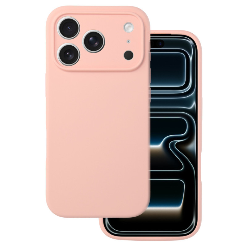 Silikónové puzdro pre iPhone 17 Pro Max - broskyňové