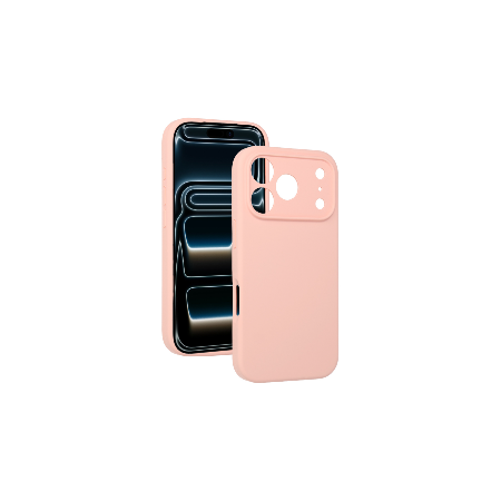 Silikónové puzdro pre iPhone 17 Pro Max - broskyňové