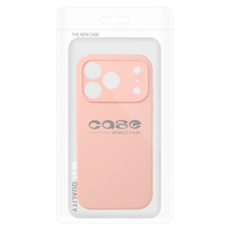 Silikónové puzdro pre iPhone 17 Pro Max - broskyňové