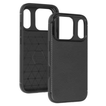 Puzdro Carbon Elite pre iPhone 17 Pro Max - Čierny