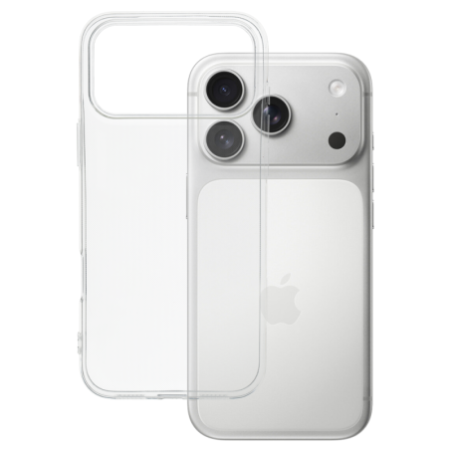 Silikónové puzdro pre iPhone 17 Pro Max - Transparentné