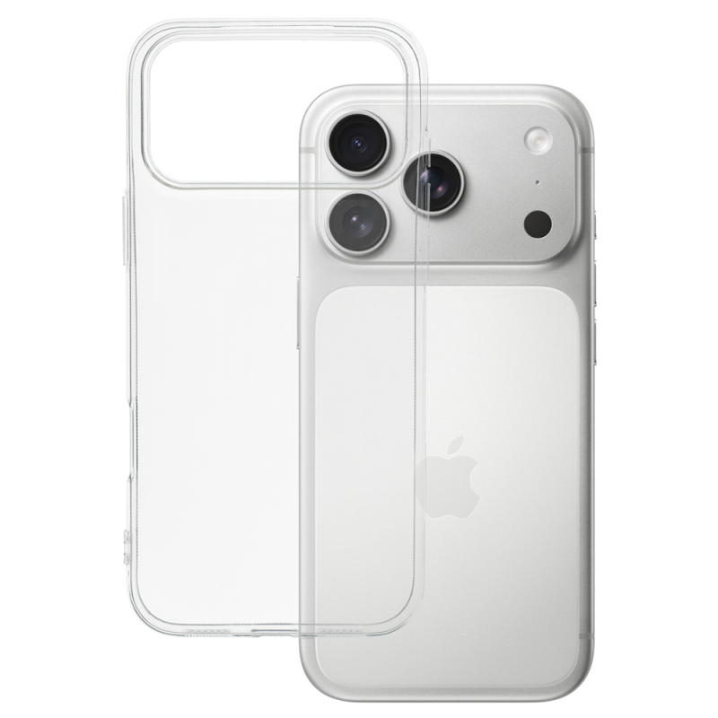 Silikónové puzdro pre iPhone 17 Pro Max - Transparentné