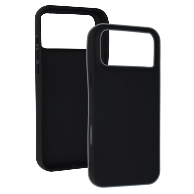 Silikónové puzdro pre IPHONE 17 PRO MAX - Čierne