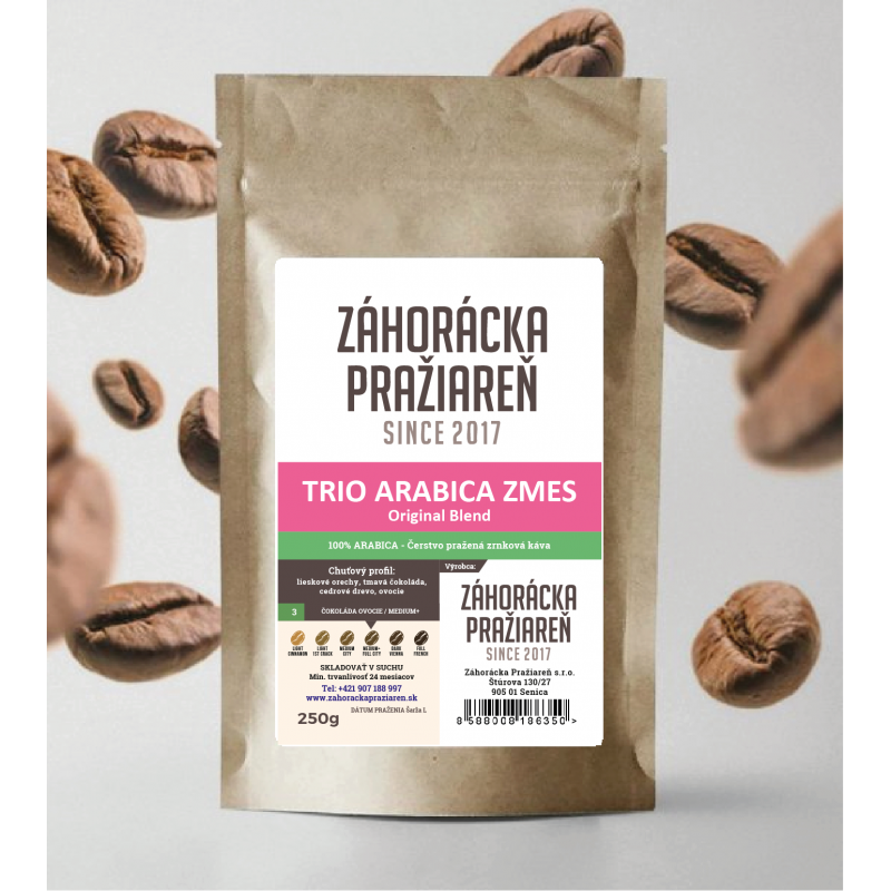 Zrnková káva TRIO ARABICA ZMES - 500g