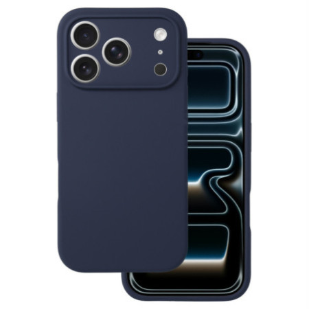 Silikónové puzdro pre iPhone 17 Pro Max - tmavomodré