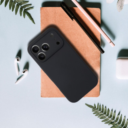 Silikónové puzdro Lite pre iPhone 17 Pro - čierne