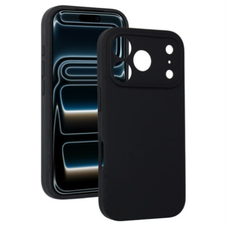 Silikónové puzdro Lite pre iPhone 17 Pro - čierne