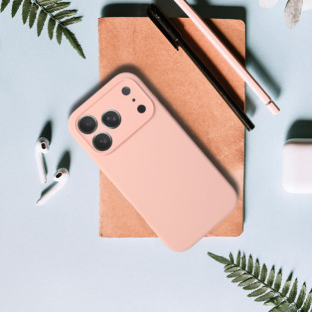Silikónové puzdro Lite pre iPhone 17 Pro - broskyňové