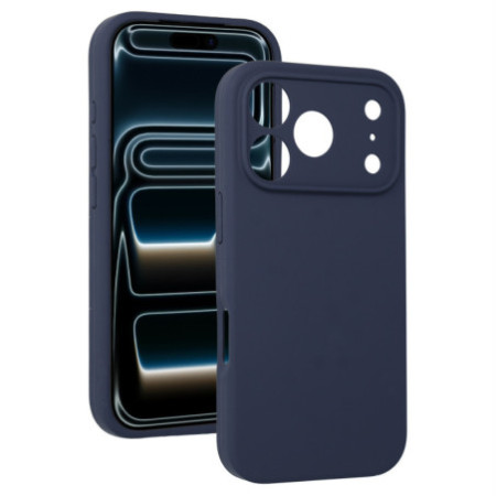 Silikónové puzdro Lite pre iPhone 17 Pro - tmavomodré