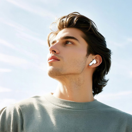 Bluetooth slúchadlá Borofone TWS FQ10 Joyful biele