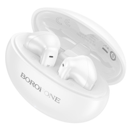 Bluetooth slúchadlá Borofone TWS FQ12 biela farba