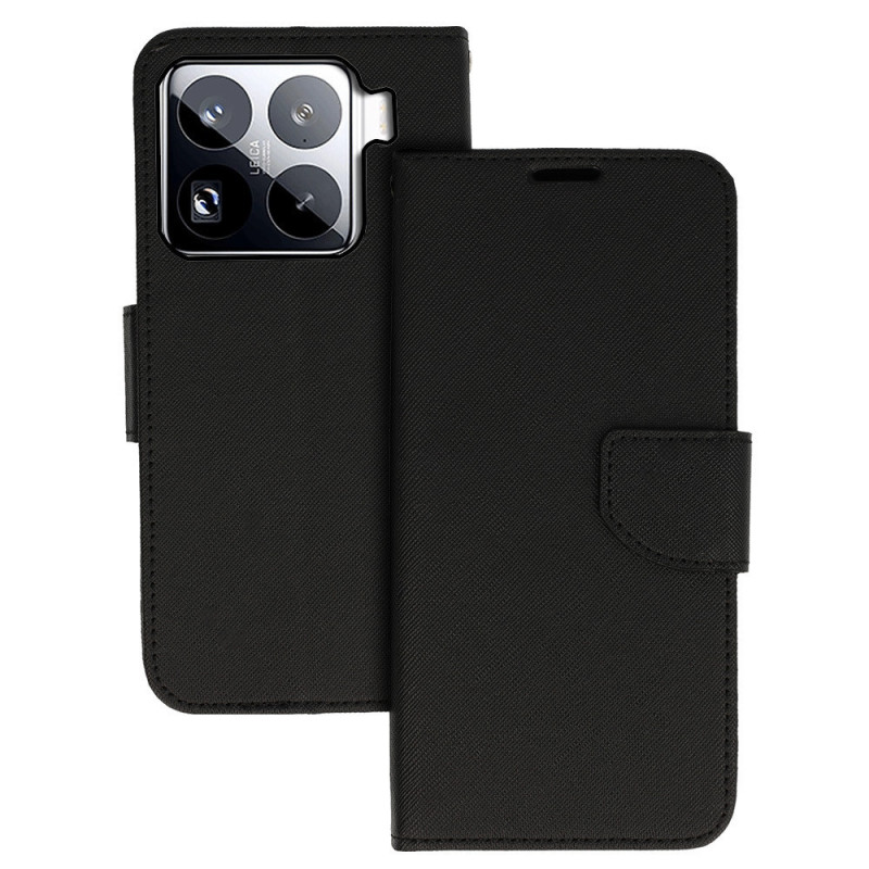 Knižkové puzdro s prackou pre Xiaomi 15 Pro 5G čierne