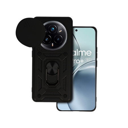 Slide Camera Armor Case for Realme 14 Pro Plus 5G Black