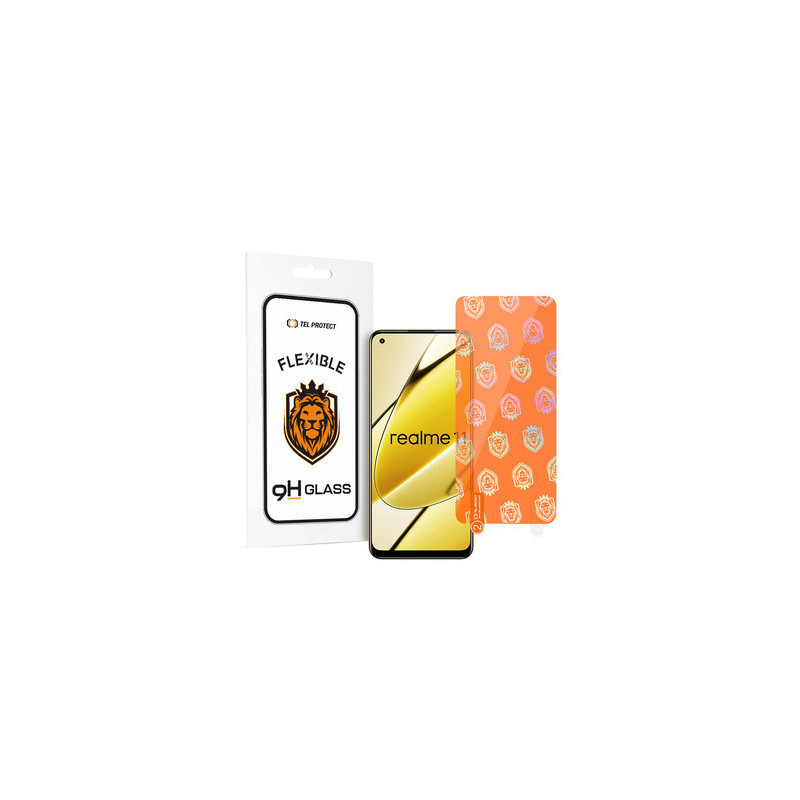 Tel Protect Best Flexible Hybrid Tempered Glass for REALME 11/13