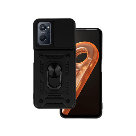 Slide Camera Armor Case for Realme 9i Black