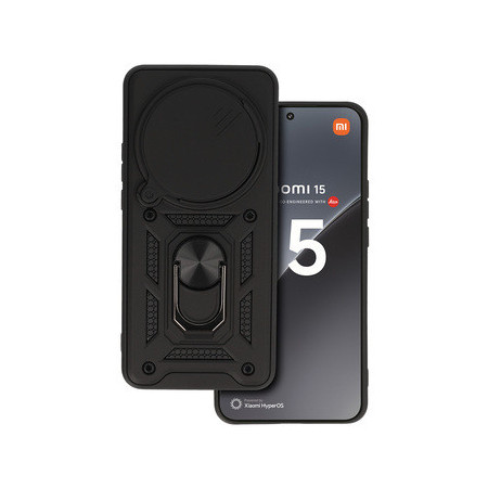 Slide Camera Armor Case for Xiaomi 15 Ultra 5G Black