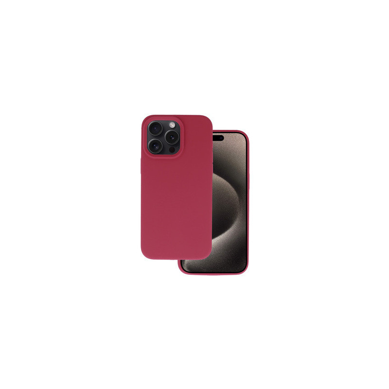 Silicone Lite Case for Xiaomi Redmi Note 14 Pro 4G burgundy