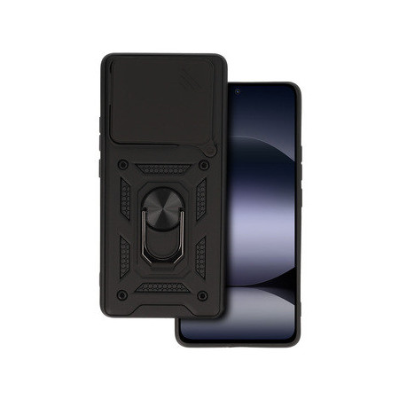 Slide Camera Armor Case for Xiaomi Redmi Note 14 5G Black